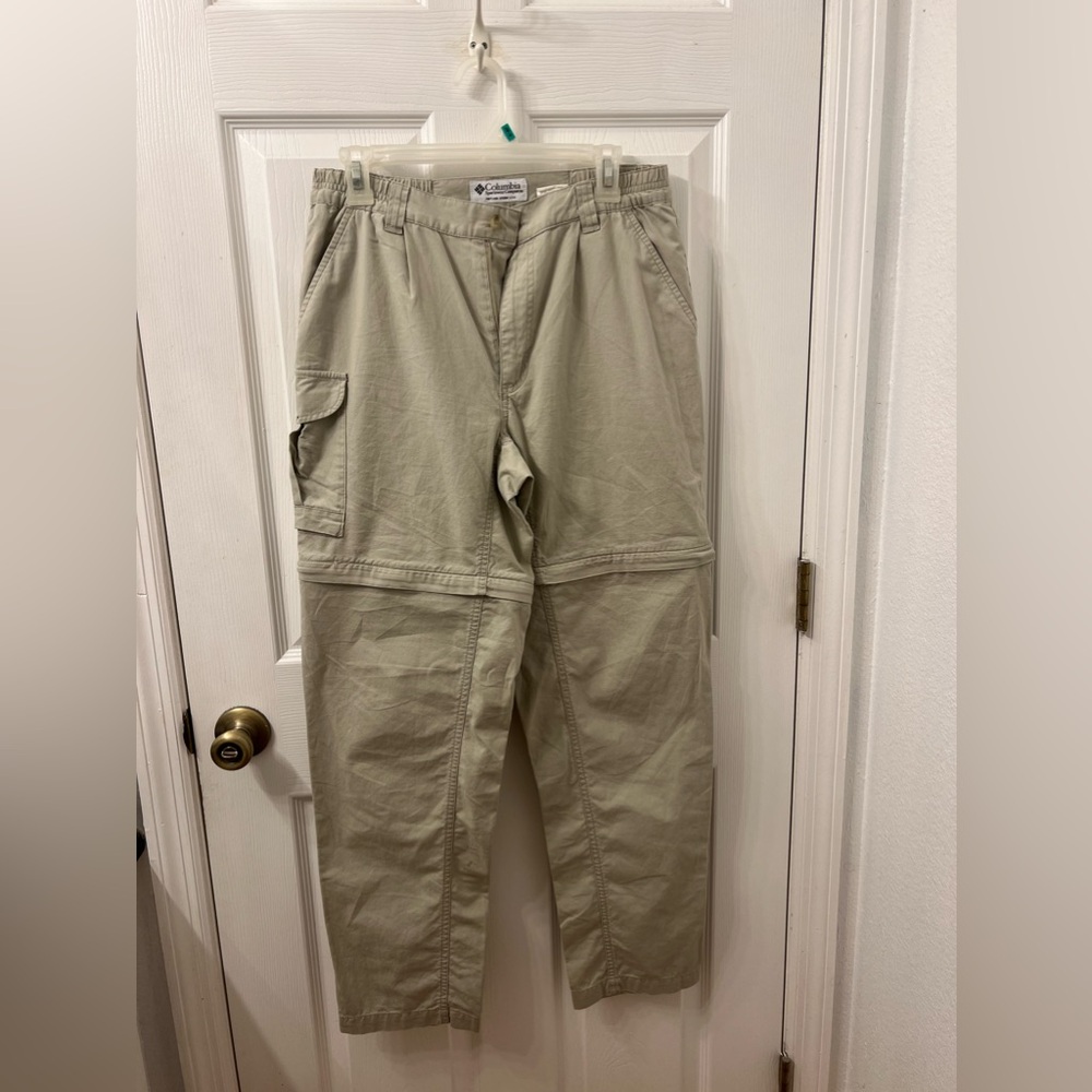 Columbia detachable cargo pants size medium